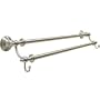 American Bath Factory F4-3040-OB Double Towel Bar with Robe Hooks, Old World Bronze