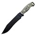 Night Stalker 6, Black Micarta Handle w/Flor Drops, Blk. Bl.