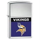 Minnesota Vikings NFL Brushed Chrome Lighter by Zippo