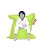 Kitchen & Housewares : Fatboy Junior Beanbag, Lime Green