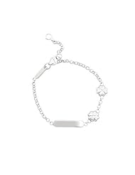 2jewels kids precious baby silver bracelet With plate and four-leaf- clover
