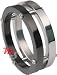 Stainless Steel Black Titanium MODERN Men's Ring Sz 13