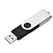 KEXIN 10pcs 1GB USB2.0 Flash Drive USB Drive Flash Memory Stick Swivel Pen Drive Black 1G