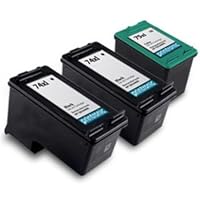 Remanufactured Ink Cartridge Replacement for HP 74XL 75XL 3 Pack