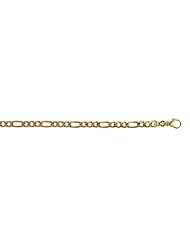CleverEves 14Kt Yellow Gold Figaro 5.8mm Bracelet