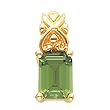 14K Yellow Gold Peridot Pendant