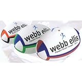 Webb Ellis Premier Rugby Trainer Rugby Ball (Size: 3) (Colour: White / Navy / Red )