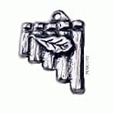 Pans Pipes - Pewter Pendant (1" across)