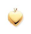 14k Plain Heart Family Locket