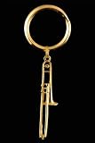 Trombone Key Chain - 24k Gold Plated - B001IYZFF2