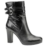 Bandolino Women's Nanina Platform Boot,Black Leather,9 M US