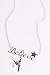 Disney Couture Jewelry - Tink Charms and Crystals Believe Necklace (Silver)