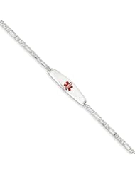 14k White Gold Medical Jewelry Bracelet