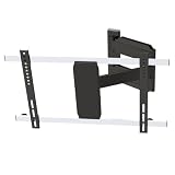Vollbewegliche TV Wandhalterung PM-SLIMFLEX-65 (ultra flach). Nur 36mm Wandabstand bis 650mm ausziehbar mit VESA 200 x 200 bis 600 x 400 auch 400 x 200 (entspricht 28-65 Zoll, auch 32, 42, 55 und 60). Wandhalter optimal für Plasma, LCD und LED Fernseher von Panasonic, Sony, Samsung, LG und Toshiba. Mit 25 kg Tragkraft eine für fast alle Flachbildfernseher geeignete Halterung. +/-180° schwenkbar und -15° neigbar. Original PureMounts Wandhalterungen.