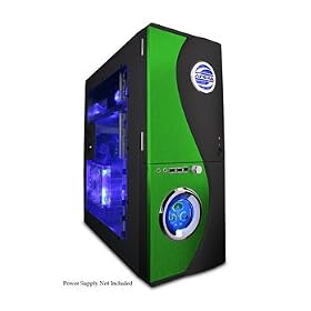 APEVIA X-TELSTAR-GN Green/ Black Aluminum ATX Full Tower Computer CaseNo Power Supply - Retail