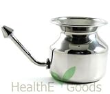 Stainless Steel Neti Pot for Sinus Congestion (Ayurvedic JalNeti)