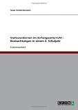 Stationenlernen im Anfangsunterricht - Beobachtungen in einem 2. Schuljahr