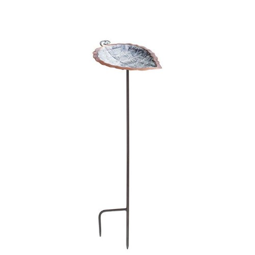 Achla Designs Aspen Leaf Birdbath with Stand