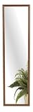 Home Decor 12 x 48 Walnut Finish Rectangular Frame Door Mirro - 20-6130 (Qty 10)