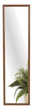Home Decor 12" x 48" Walnut Finish Rectangular Frame Door Mirro - 20-6130 (Qty 10)