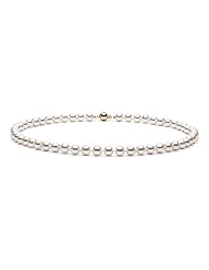 AA+ Quality, 18-inch, 7.5-8.0 mm, White Akoya Pearl Necklace