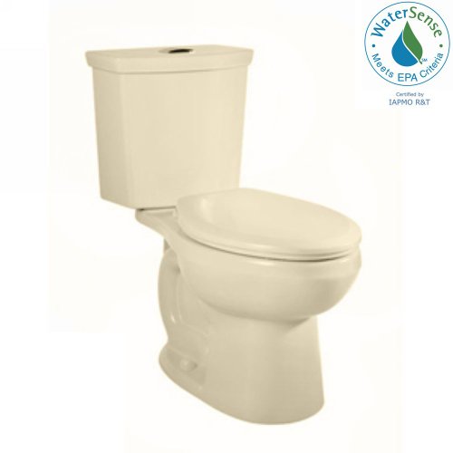 American Standard 2886.216.021 H2Option Siphonic Dual Flush Right Height Elongated Two-Piece Toilet, Bone