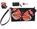 Coyne's Company Wristlet Red Orange Butterfly