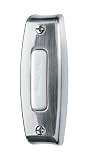 NuTone PB7LSN Wired One-Lighted Door Chime Push Button, Satin Nickel Finish