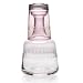 Bedside Desk Etched Glass Carafe & Tumbler Water Set
