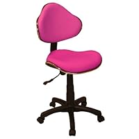 Fabric Ergonomic Task Home Office Computer Chair, Pink