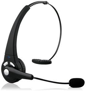 Universal Over The Head Bluetooth Mono Headset w Mic + Retractable Micro USB Plug in Car Charger with Extra USB Charging Port for Straight Talk Motorola Moto E - Straight Talk Motorola Moto G - Straight Talk Samsung Galaxy Ace Style - Straight Talk Samsun