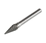 超硬ロータリーバー クロスカット シャンク径６mm (D 三角錐)