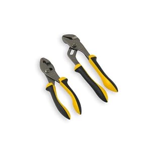 Olympia Tools 10-704 2Pc Pliers Set 6-1 2 Slip Joint Pliers 8 Tongue And Groove Joint... by Olympia