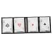 4 Aces Metal Playing Throwing Knives Cards