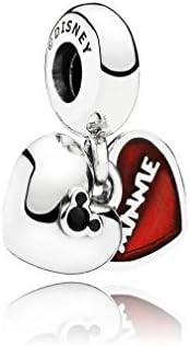 Qinger Disney Pendant Mickey and Minnie Charm For Pandora Bracelet Beads 791441NCK