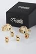 Casino Cufflinks & Studs - Casino Cards Golden Setting