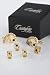 Casino Cufflinks & Studs - Casino Cards Golden Setting