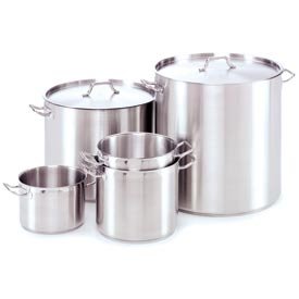 18/8 Stainless Steel Stock Pot W/ Cover 60 Qt.