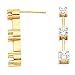 14K White or Yellow Gold Three-Stone Diamond Earrings - 0.30 Ct., 0.50 Ct., 0.66 Ct., 1.00 Ct., 1.50 Ct. or 2.00 Ct. (ALSO AVAILABLE WITH GEMSTONES)
