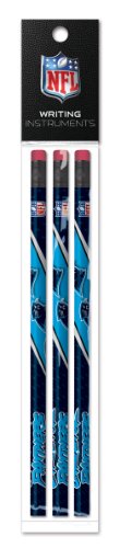 Carolina Panthers 3 Pack Wood Pencil in Clear Bag with Header - NFL (12005-QUD)