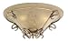 Monte Carlo MC16IB Wrought Iron Bowl with Tea Stain Mission Glass, Iberian Bronze