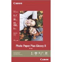 Canon Photo Paper Plus Glossy II, 5 x 7 inches, 20 Sheets (2311B024)