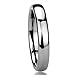 Unisex Women's 4MM Titanium Comfort Fit Wedding Band Ring High Polished Classy Domed Ring (5 to 11)