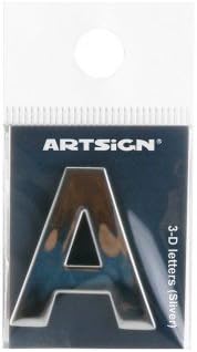 3-D Letters_Silver 1PCS