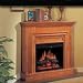 Classic Flame 23EF004GRA 23'' Electric Fireplace w/ Amherst Oak Corner Cabinet Mantel 23CM100POA - 23EF004GRA