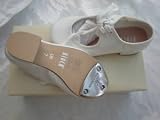 bloch low heel white pu tap shoes size 3 new