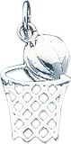 Sterling Silver Basketball & Hoop Charm