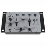 Table de Mixage Stereo a 3 Canaux + 2 Entrees Micro - Version Argentee
