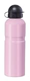 Oggi Stainless STEEL Lustre Sports Bottle .75 liter / 26 ounce with Locking Pull Out Drinking Spout, Pink Stainless Steel Drinking Water Bottle