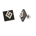 schmuck-art Ohrstecker Unisex StainlessSteel Michael silv./bla 
22130